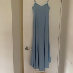 Long blue dress